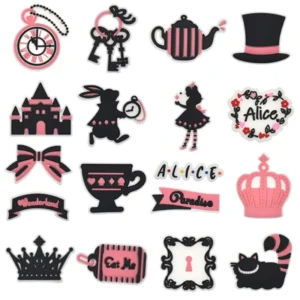 fairy story series PVC shoe Charms Slippers Buckle combination Fit Wristbands accessories Decoration Bands gift unisex party